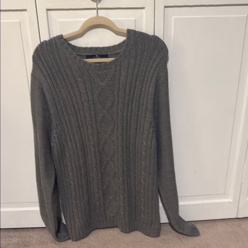 Cotton On Gray Cable Knit Sweater